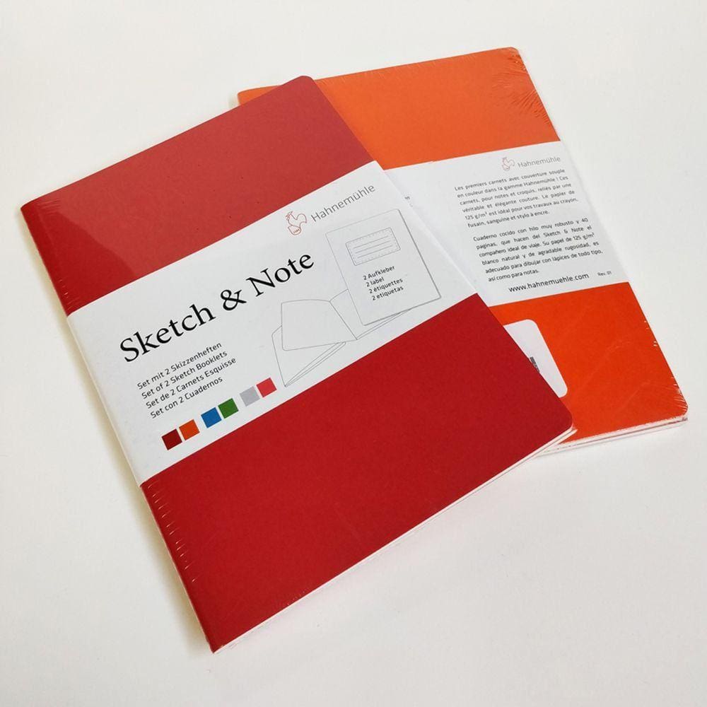 Caderneta Sketch & Note 125g A4 C/ 20fls (Vermelho E Laranja) 10628872