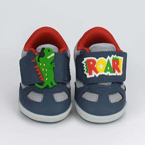Tênis Bebê Masculino Kidy Colors Dinossauro Azul e Vermelho