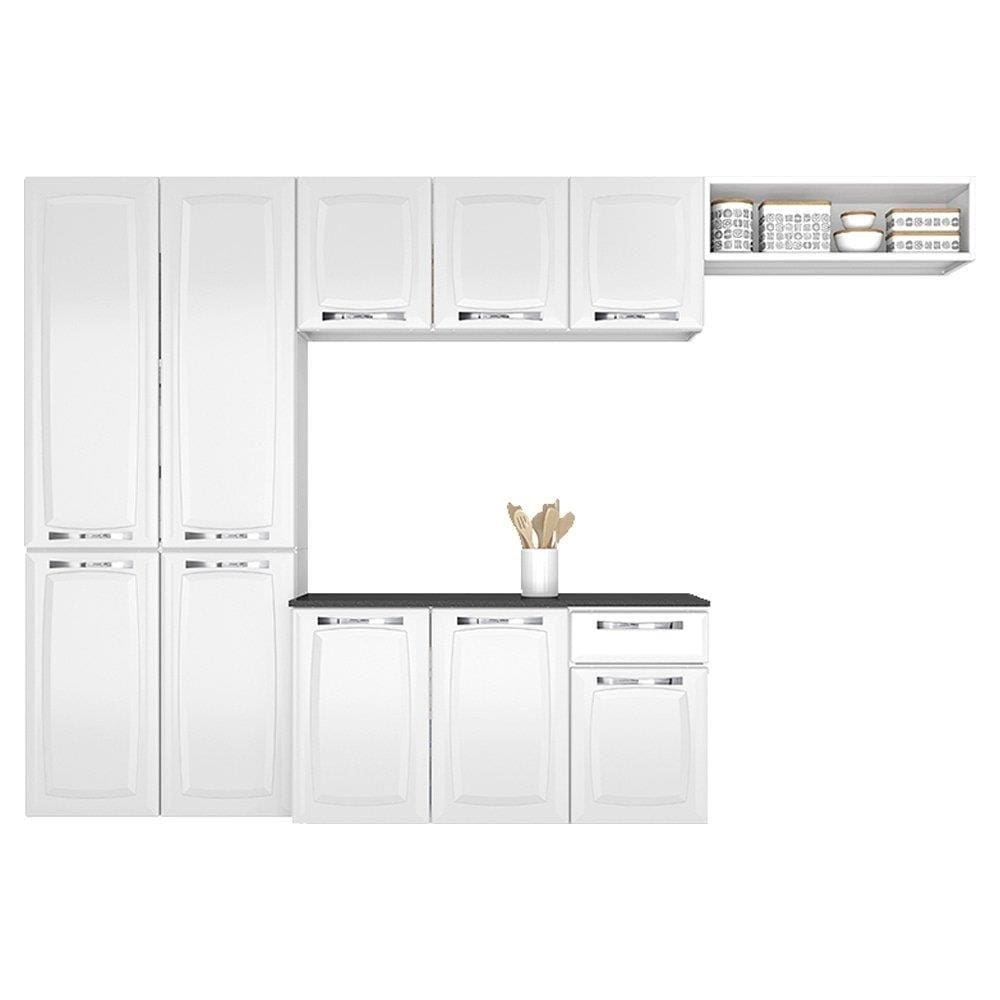 Cozinha Completa Itatiaia Amanda 2023, Branco Neve