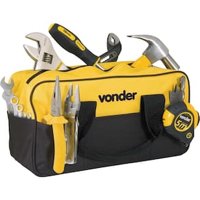 Bolsa Maleta Para Ferramentas Vonder BL005 Em Lona Até 5Kg 8 divisões