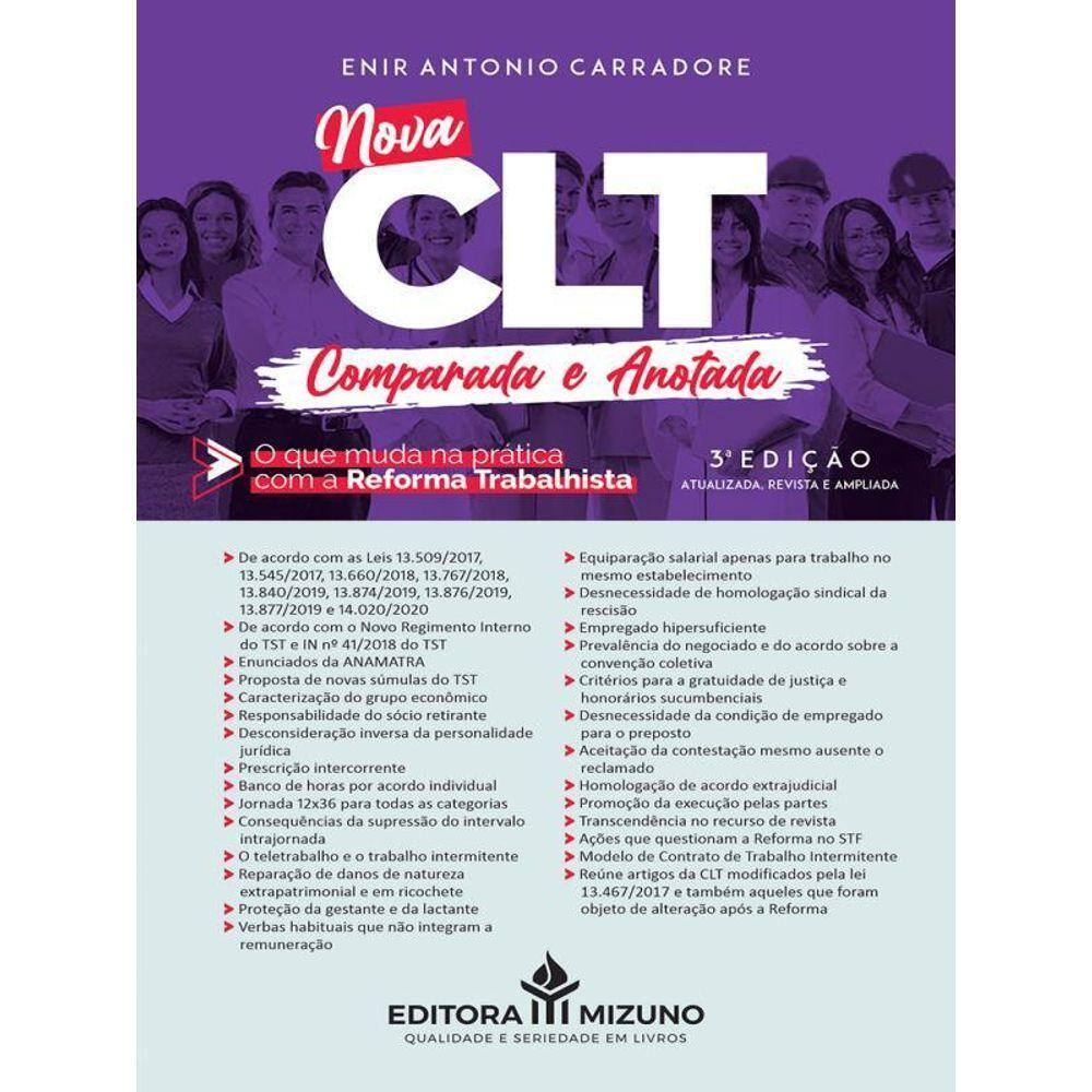 Nova Clt Comparada E Anotada
