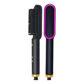 Escova Alisadora Elétrica Pente Preto - 110V/220V
