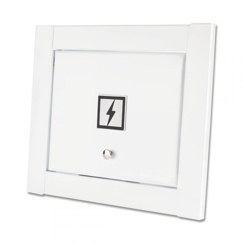 Visor Luz Energia Linear Hat Branco Fosco Top Design Moderno Inovador