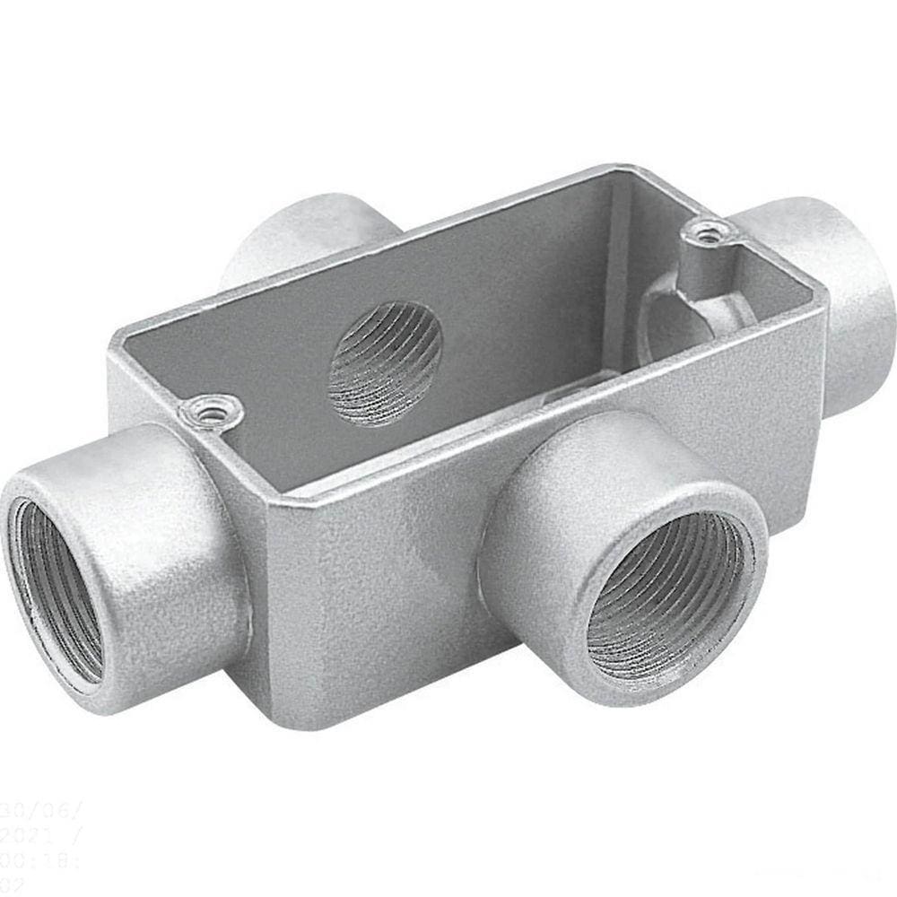 Condulete Fixo 1/2" Tipo "x" - Sem Tampa / Sem Rosca / Com Pintura Eletrostática A Pó Tramontina