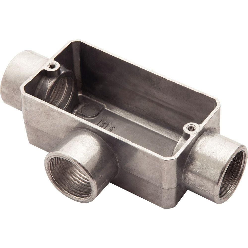 Condulete Fixo 1/2” Tipo ”t” - Sem Tampa / Rosca Bsp / Sem Pintura Tramontina