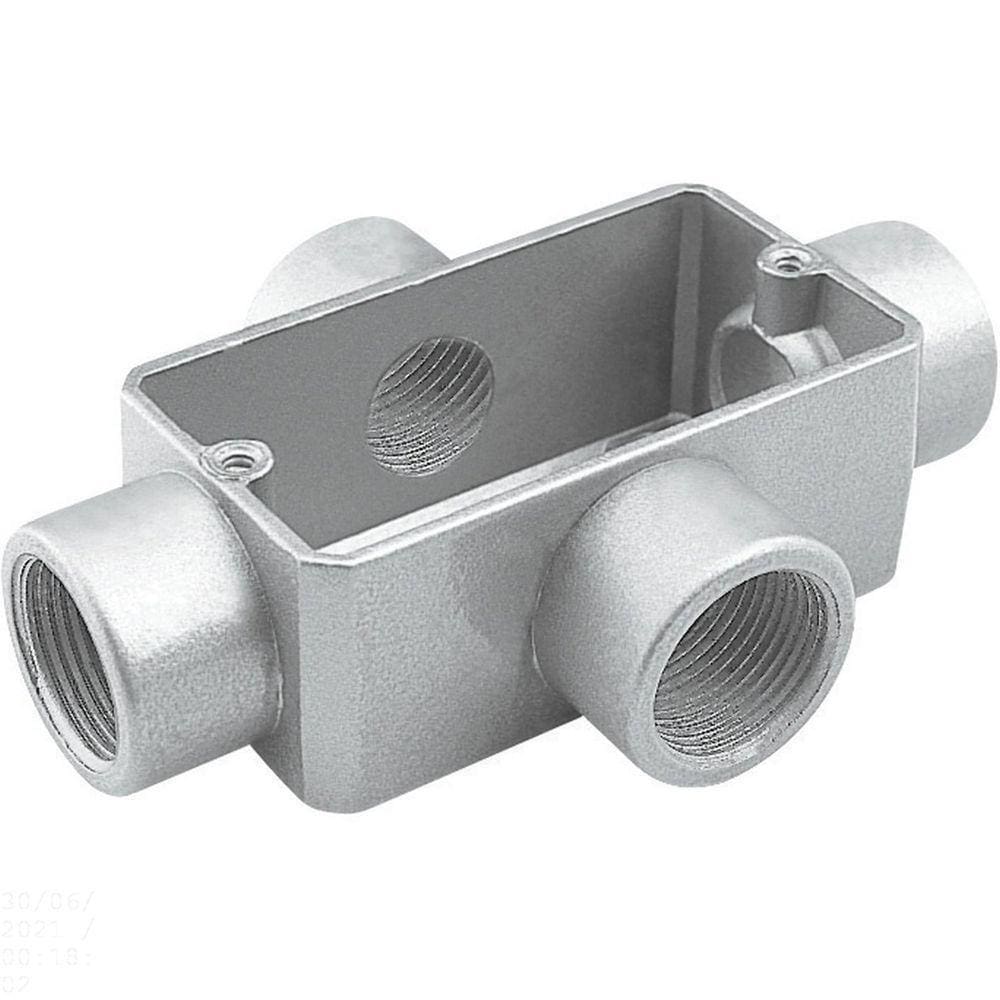 Condulete Fixo 1/2" Tipo "x" - Sem Tampa / Rosca Bsp / Com Pintura Eletrostática A Pó Tramontina