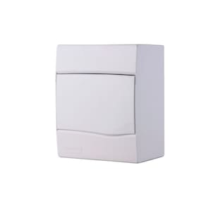 Quadro De Distribuição De Sobrepor 5 Din Ou 3 Nema Tramontina Com Porta Branca Tramontina
