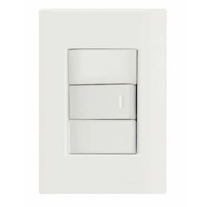 Conjunto 4x2 Com 1 Interruptor Bipolar 10 A 250 V Tramontina Giz Branco Tramontina