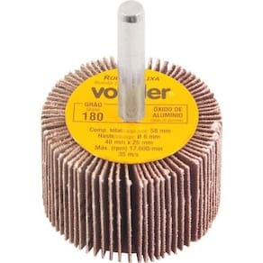 Roda De Lixa 40X25Mm Com Haste G180 - Vonder