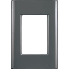 Placa 3 Postos 4x2 Tramontina Giz Grafite Tramontina