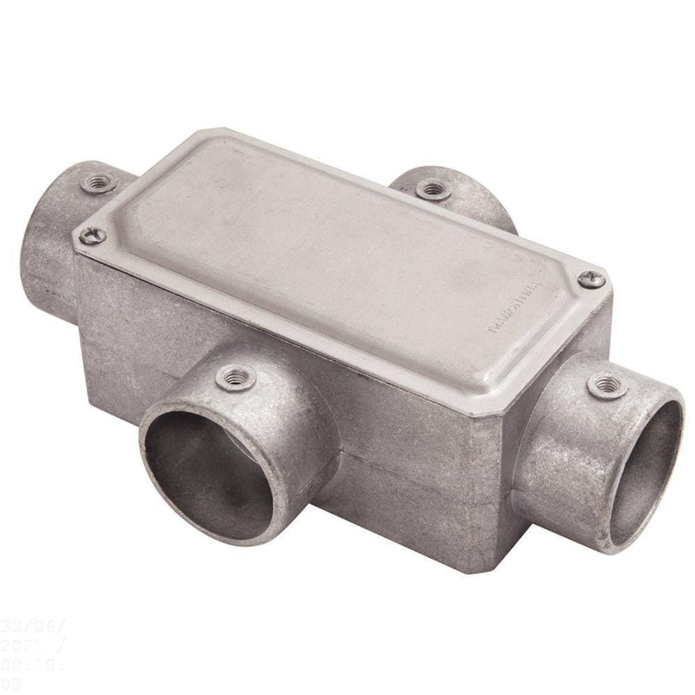 Condulete Fixo 1&quot; Tipo &quot;x&quot; - Com Tampa / Sem Rosca / Sem Pintura Tramontina