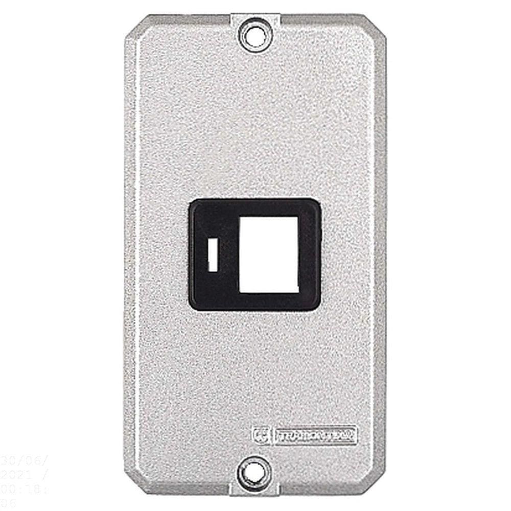 Tampa Para Condulete 1/2&quot; E 3/4&quot; Com 1 Posto Com Suporte Para Rj Tramontina