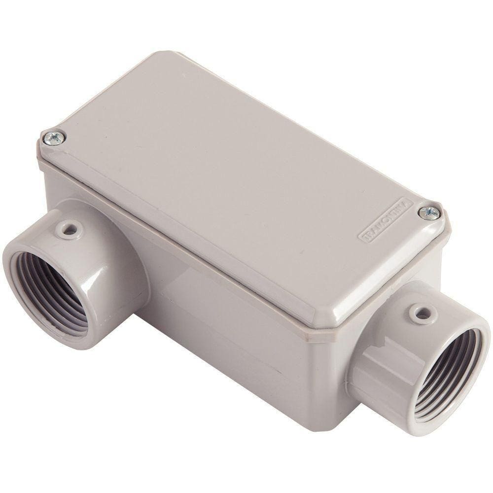 Condulete Fixo 1&quot; Tipo Lr Com Tampa Com Rosca Npt E Com Pintura Eletrostática A Pó