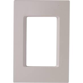 Placa 3 Postos 4x2 Tramontina Izyflat Branco Pérola Tramontina