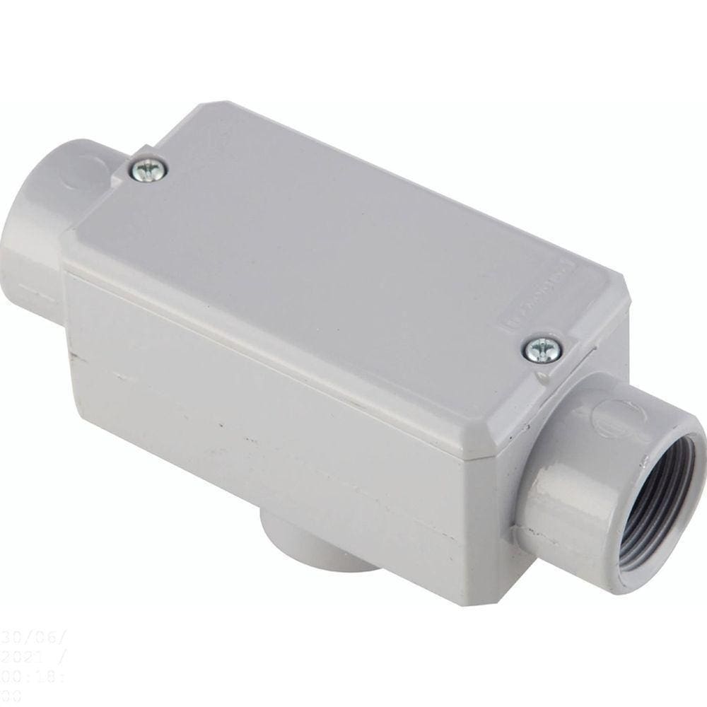 Condulete Fixo 3/4&quot; Tipo &quot;tb&quot; - Com Tampa / Rosca Bsp / Com Pintura Eletrostática A Pó Tramontina