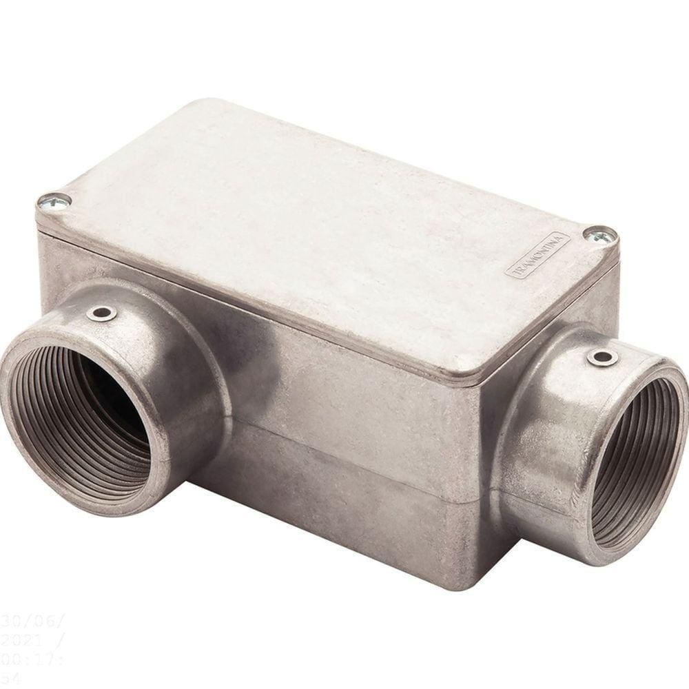 Condulete Fixo 1.1/4” Tipo ”lr” - Com Tampa / Rosca Bsp / Sem Pintura Tramontina