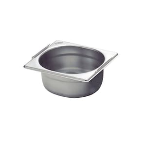 Cuba Tramontina Gn 1/6 Em Aço Inox Com Alças Móveis Profundidade 65 Mm - Aço 430 Tramontina