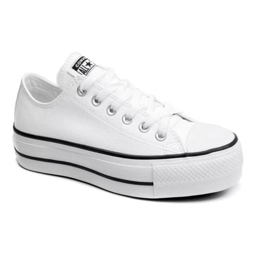 Tênis Cano Alto Converse All Star Chuck Taylor Hi Plataforma Couro -  Feminino