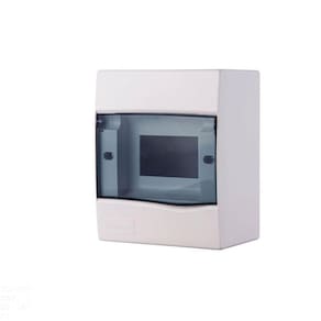 Quadro De Distribuição De Sobrepor 5 Din Ou 3 Nema Tramontina Com Porta Transparente Tramontina