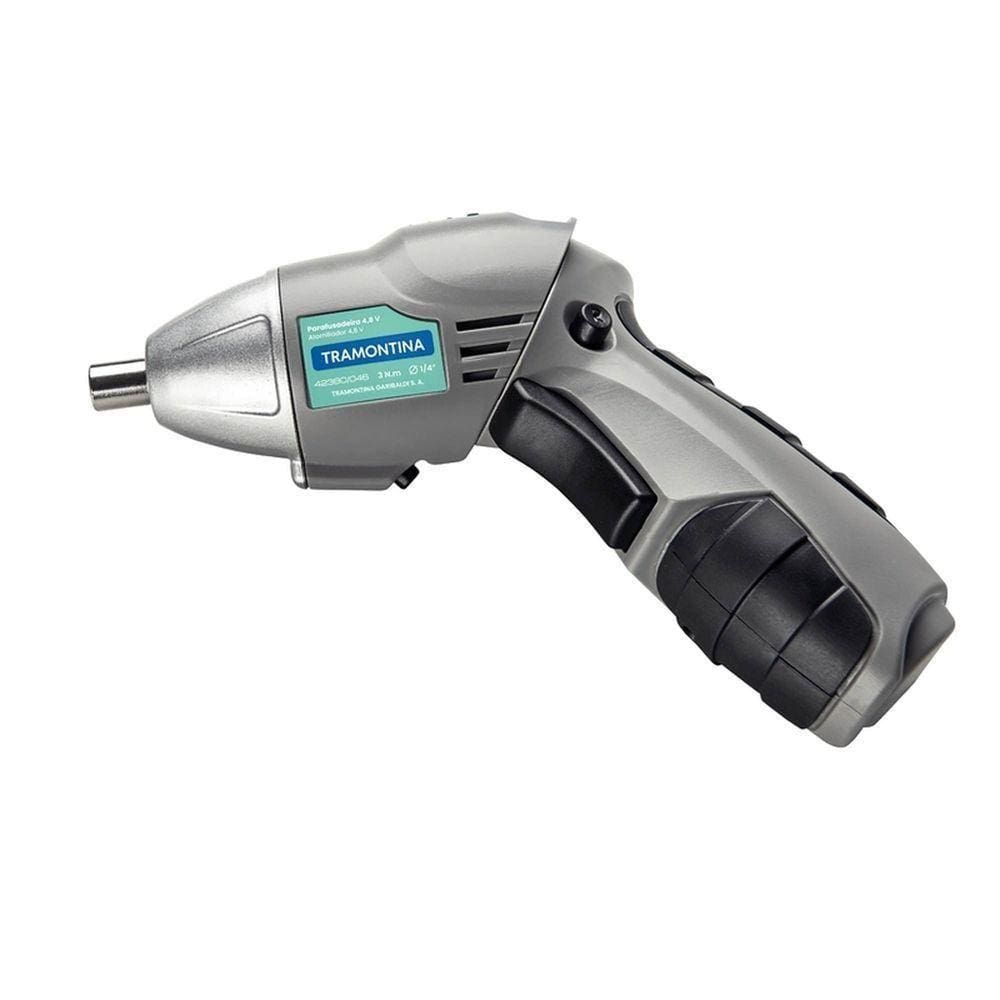 Parafusadeira 1/4" 46 Peças Para Uso Doméstico A Bateria Ni-cd 4,8 V Com Maleta