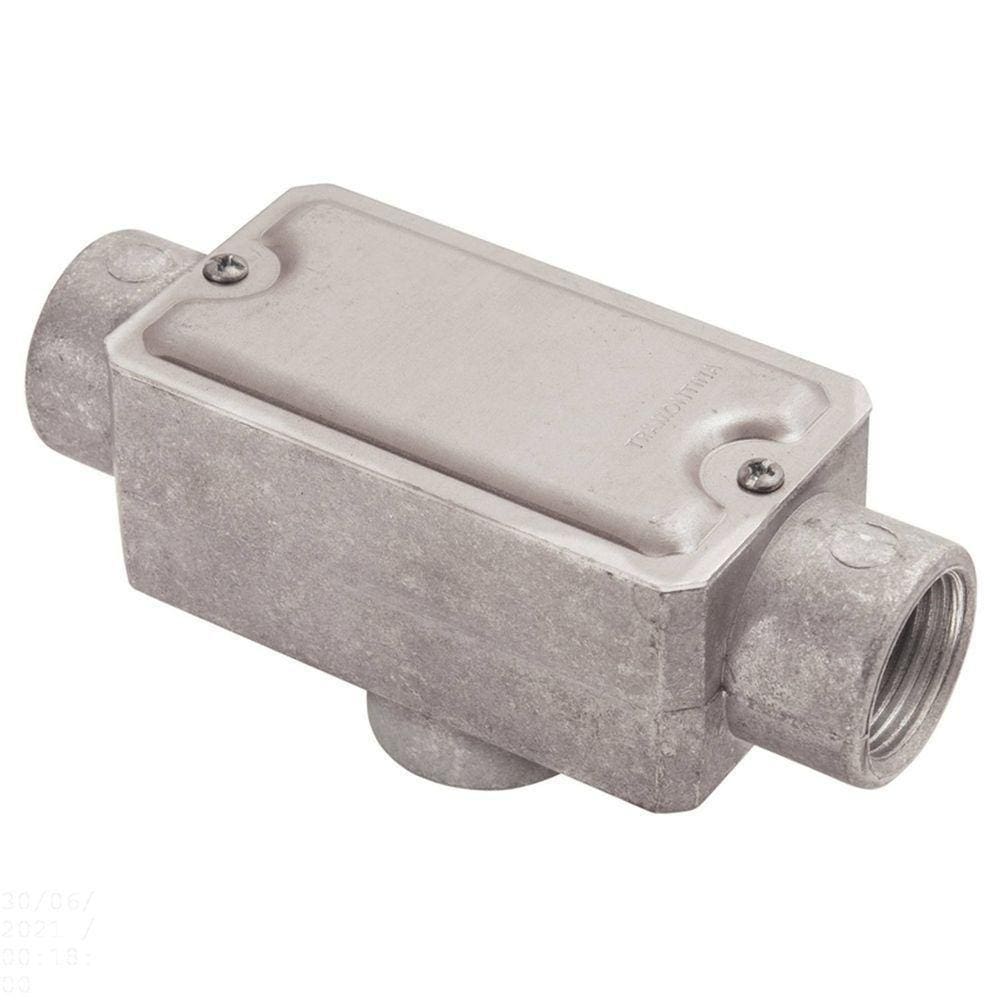 Condulete Fixo 3/4&quot; Tipo &quot;tb&quot; - Com Tampa / Rosca Bsp / Sem Pintura Tramontina