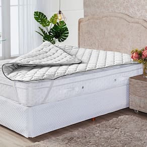 Protetor Pillow Top Branco Solteiro Super Volumoso 300 Gramas/M² - Tecido Microfibra