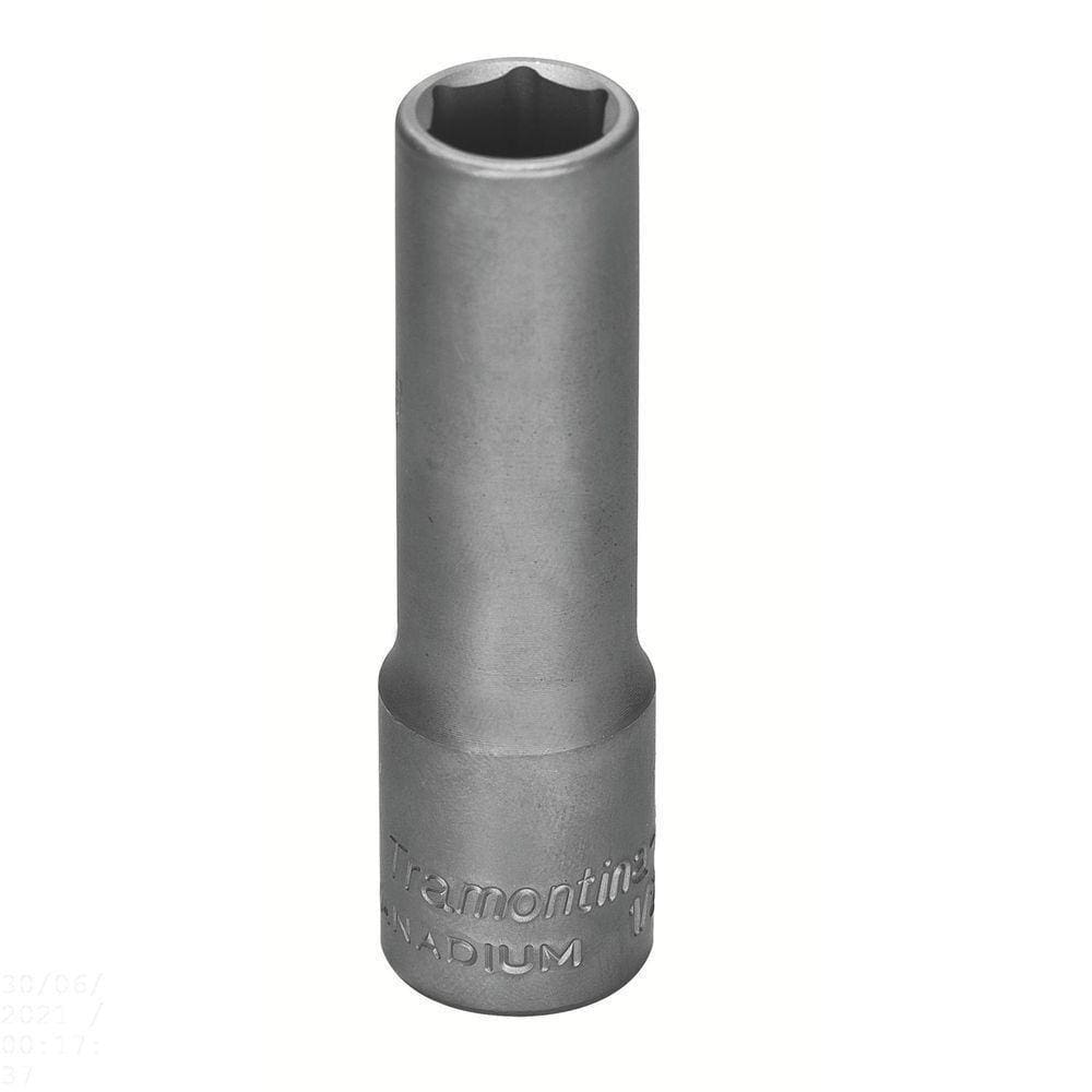 Soquete Sextavado Longo Em Aço Cromo Vanádio 10 Mm - Encaixe 1/2” Tramontina Pro Tramontina