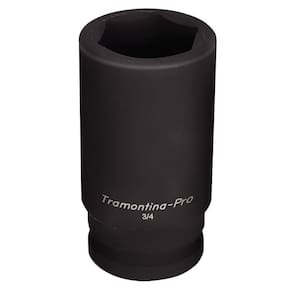 Soquete De Impacto Sextavado Longo Em Aço Cromo Molibdênio 32 Mm - Encaixe 3/4`` Pro