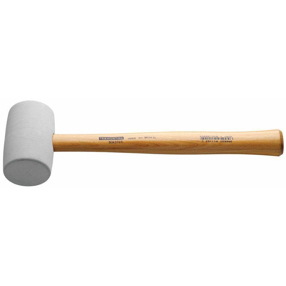 Martelo De Borracha 225 G Tramontina Com Cabo De Madeira Modelo Americano Tramontina