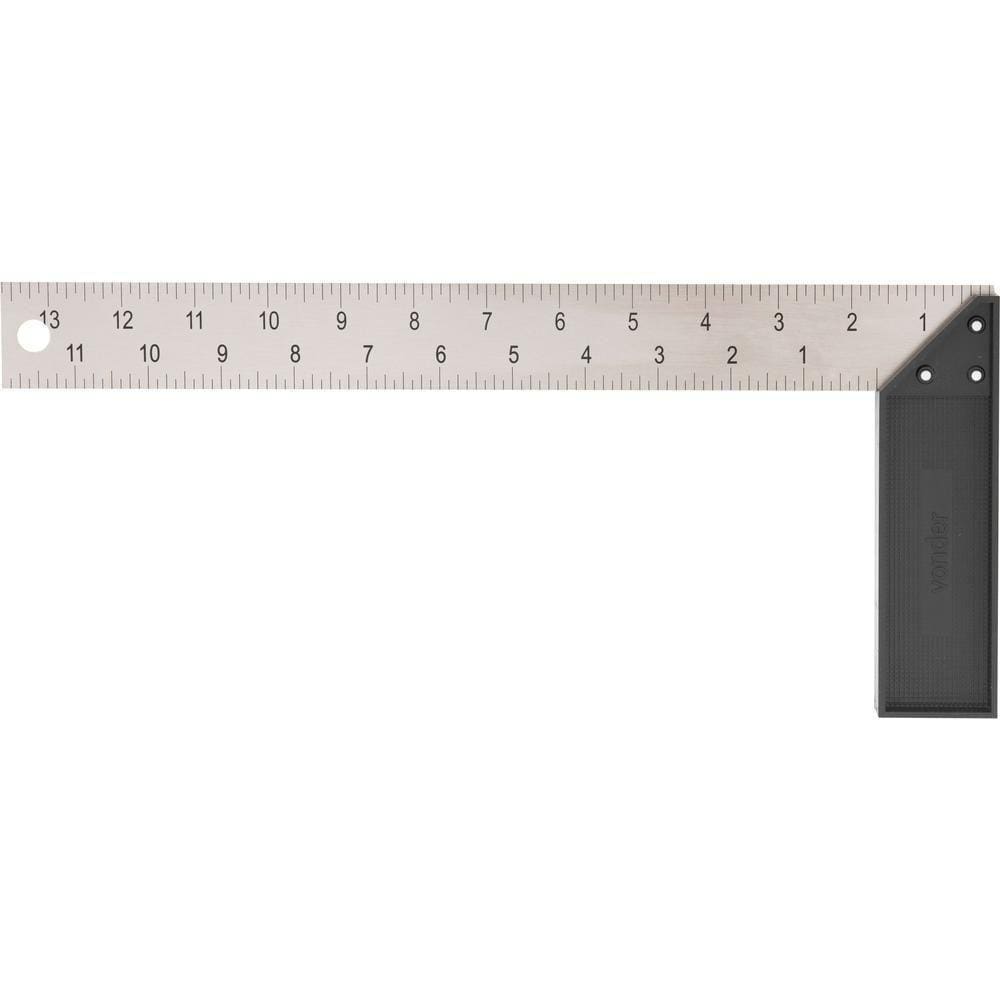 Esquadro 12" Cabo Plástico