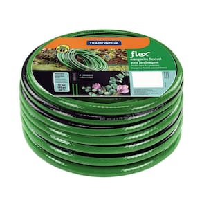 Mangueira Flex Para Jardim Tramontina Verde Com Faixa Preta Em Pvc 4 Camadas 30 M Tramontina