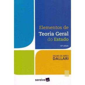 Elementos de Teoria Geral do Estado - 33Ed/16