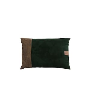 Almofada 55x35cm em Veludo Leme Alves Pereira Verde Musgo