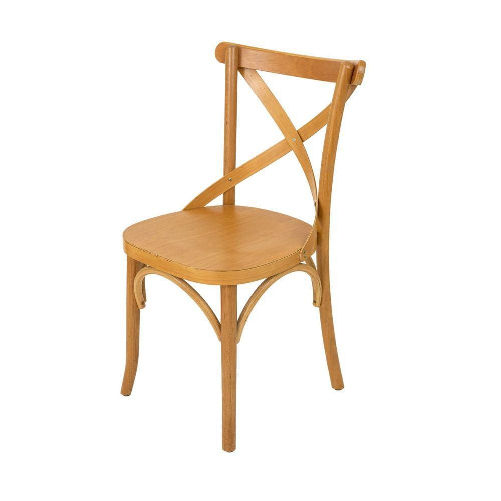 Cadeira de Madeira Maciça Tauarí X Texas Nozes