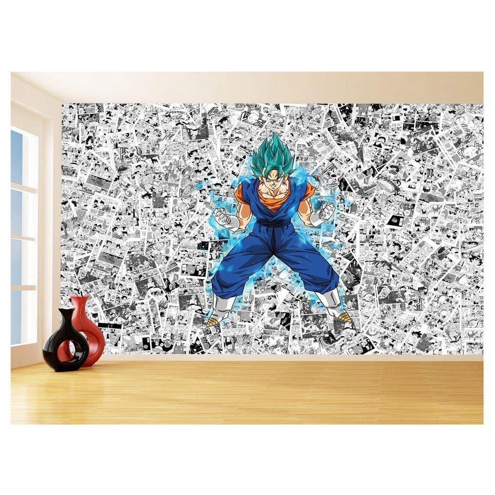 Papel De Parede Dragon Ball Goku Vegetto Anime 3,5M Dbz612