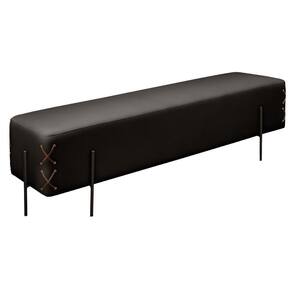 Recamier Banco Eros Luxo Preto Castellar Móbile Corino Preto Corino Preto