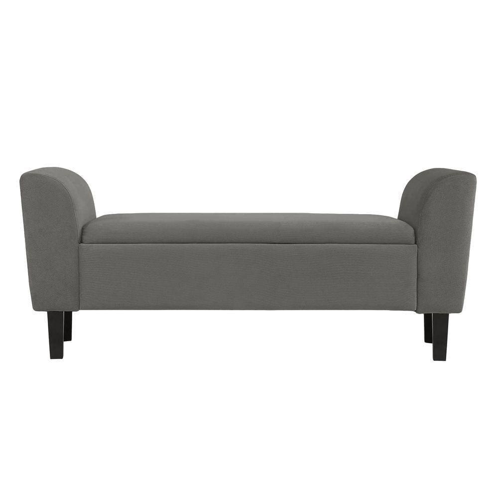 Recamier Bau França 1,20M Suede Cinza - Clique Decor