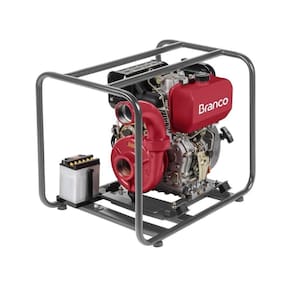 Motobomba Centrífuga À Diesel 2.1/2`` 10,0Cv Partida Elétrica Bd815 I Branco