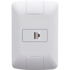 Conjunto 4x2 Com 1 Tomada Telefone Rj11 Tramontina Aria Branco Tramontina