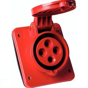 Tomada De Embutir Industrial 3p+t 32 A 380-415 Vca 6 H Tramontina Tramontina