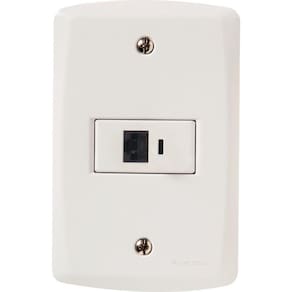 Conjunto 4x2 Com 1 Tomada Telefone Rj11 Tramontina Lux2 Branco Tramontina