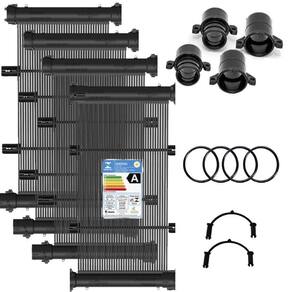 Conjunto 30 Placas E Terminações Para Aquecimento Solar De Piscinas Até 30m² Ou 44mil Litros