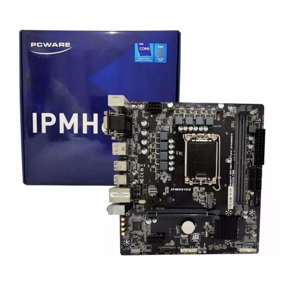 Placa Mãe I3/i5/i7 Pcware Ipmh610g Preto