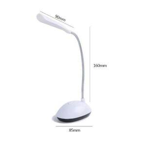 Mini Luminária De Mesa Com 4 Led`s P/Leitura 360º Flexível A Pilhas P