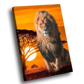 Quadro Lion Summer Br Artes Grande 118x78