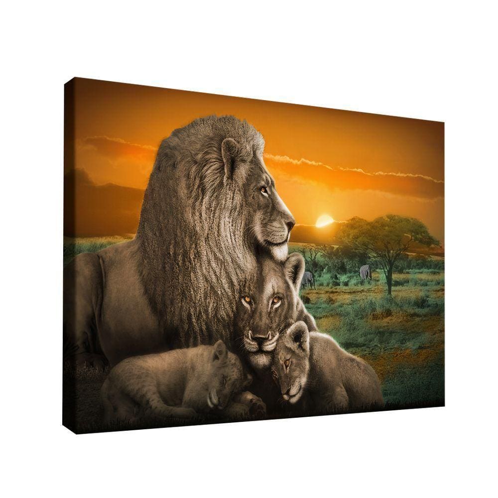 Quadro Família Maravilhosa Br Artes Pequeno 60x40