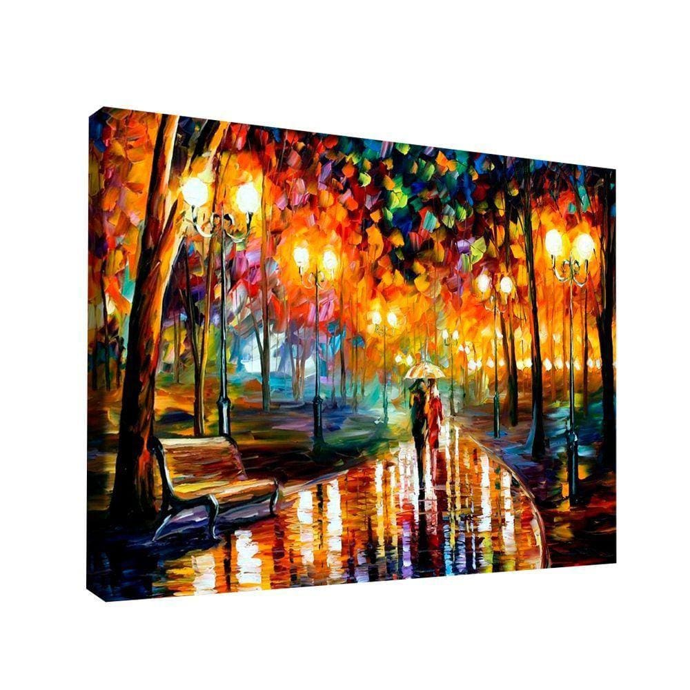 Quadro Decorativo Pintura Leonid Afremov Praça Grande 118x78