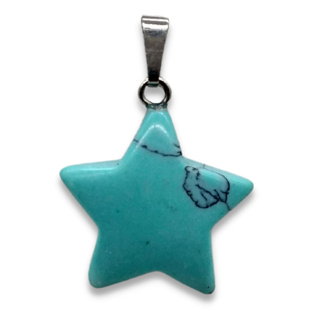 Pingente de Pedra Turquesa - Estrela