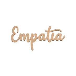 Arte Empatia Mdf Cru 35cmx16cm - Cria Arte Laser Cru