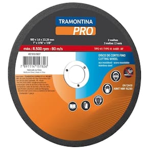 Disco De Corte Fino 7" Para Aço Inox E Materiais Endurecidos Tramontina Pro Tramontina